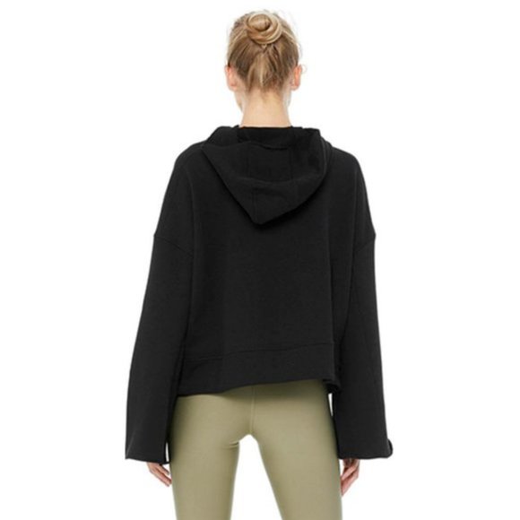 NEW! ALO Yoga Low Key Wide Sleeve Hoodie - Picture 3 of 5